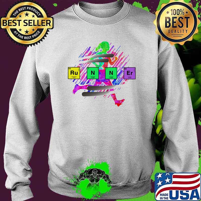 Periodic Table Runner Watercolor Shirt Sweater Periodic Table Runner Watercolor Shirt Sweater