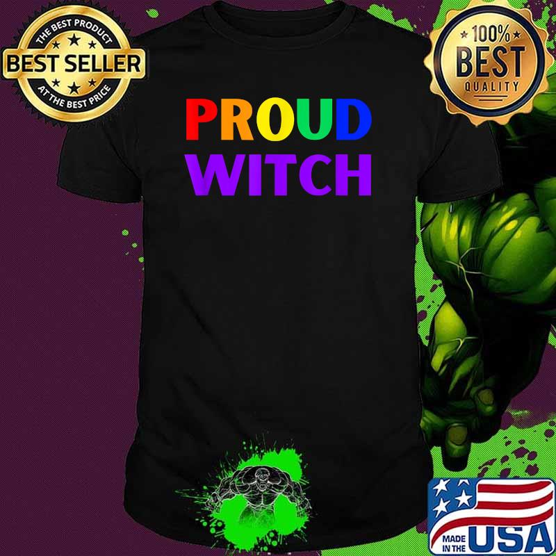 Proud Witch (ROYGBV Witch Pride Month) T-Shirt