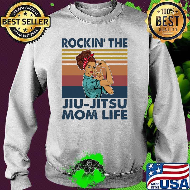 Rockin the Jiu Jitsu mom life strong girl vintage Sweater Rockin the Jiu Jitsu mom life strong girl vintage Sweater