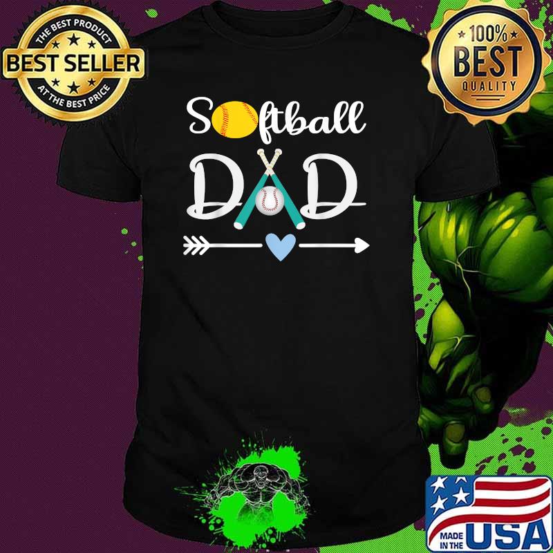 Softball Dad Father's Day 2021 dad coach softball T-Shirt