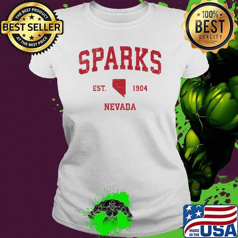 Sparks Nevada NV 1904 Vintage Sports Shirt Ladies tee Sparks Nevada NV 1904 Vintage Sports Shirt Ladies tee
