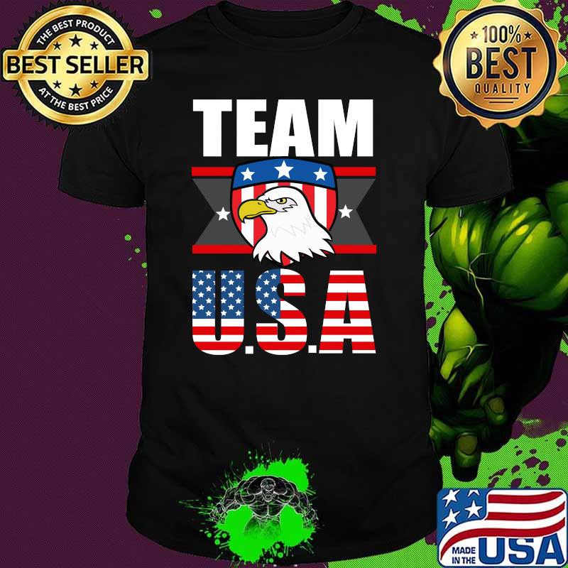 Team USA Bald Eagle 4th of July American Flag Patriotic T-Shirt