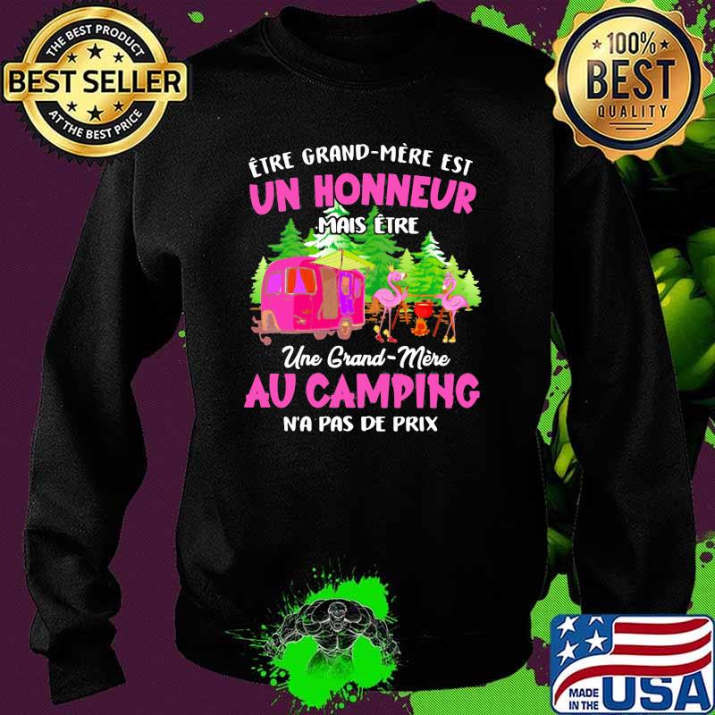 Une grand-mère au camping n'a pas de prix flamingo Sweater Une grand-mère au camping n'a pas de prix flamingo Sweater