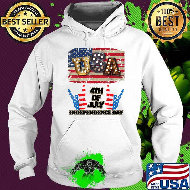 Usa 4th Of July Independence Day with Two Handles Shirt Hoodie Usa 4th Of July Independence Day with Two Handles Shirt Hoodie