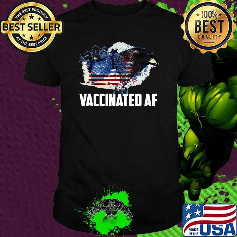 Vaccinated AF July 4th Pharmacist Physician Watercolor T-Shirt