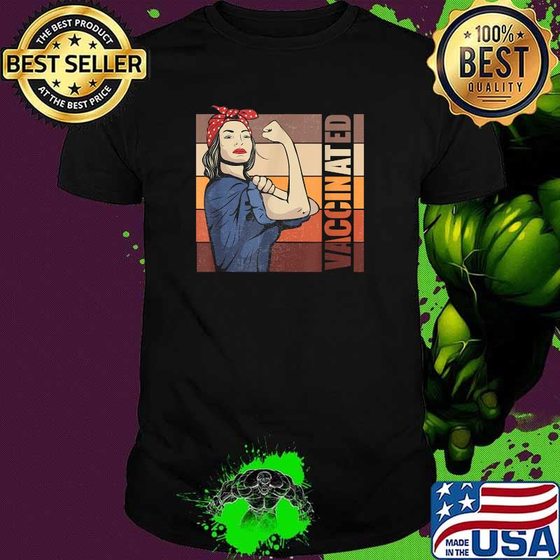 Vaccinated Non Rosie The Riveter Vintage T-Shirt