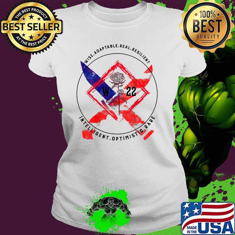 Wise Adaptable Real Resilient Intelligent Optimistic rare Warrior22 Veteran Double Blade Mental Health Awareness T-Shirt Ladies tee Wise Adaptable Real Resilient Intelligent Optimistic rare Warrior22 Veteran Double Blade Mental Health Awareness T-Shirt Ladies tee