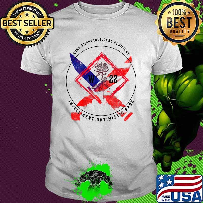 Wise Adaptable Real Resilient Intelligent Optimistic rare Warrior22 Veteran Double Blade Mental Health Awareness T-Shirt