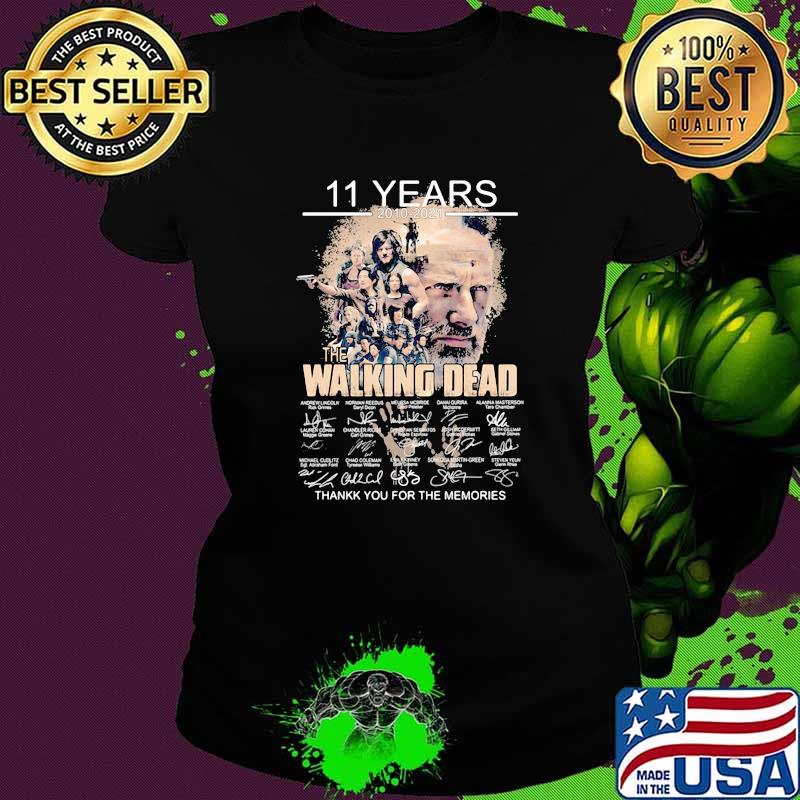 11 Years 2010 202 The Walking Dead Thank You For The Memories Shirt Ladies tee 11 Years 2010 202 The Walking Dead Thank You For The Memories Shirt Ladies tee