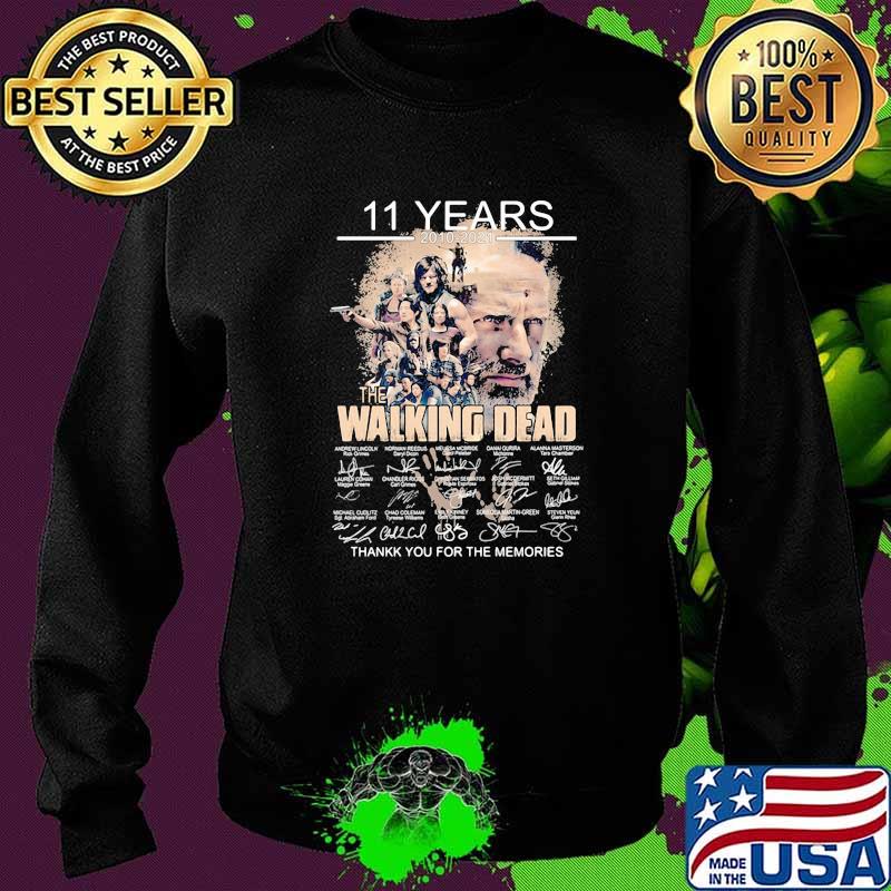 11 Years 2010 202 The Walking Dead Thank You For The Memories Shirt Sweater 11 Years 2010 202 The Walking Dead Thank You For The Memories Shirt Sweater