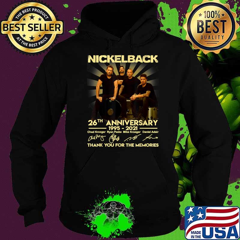 26th Anniversary Nickelbacks Art Music Legend Limited Design Thank You For The Memories T-Shirt Hoodie 26th Anniversary Nickelbacks Art Music Legend Limited Design Thank You For The Memories T-Shirt Hoodie