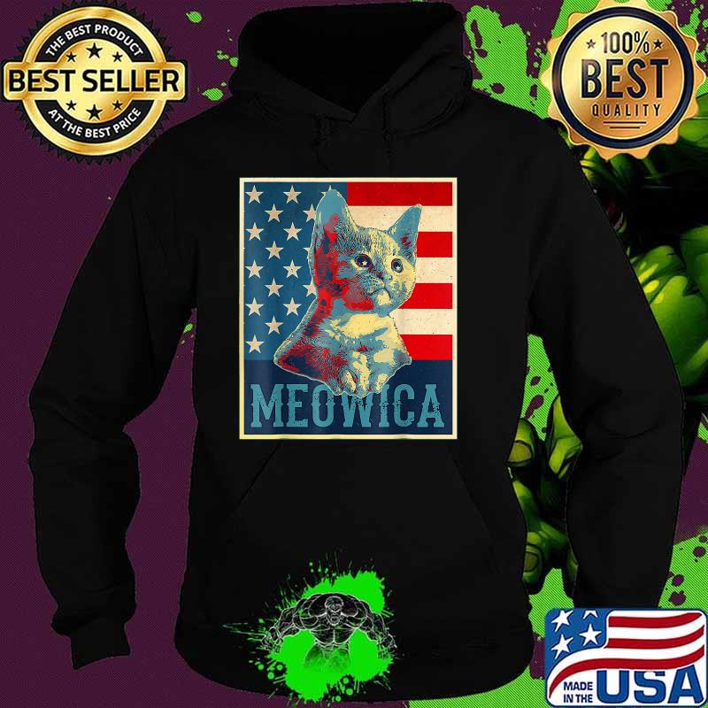 4th of July Meowica Kitty Cat T-Shirt Hoodie 4th of July Meowica Kitty Cat T-Shirt Hoodie