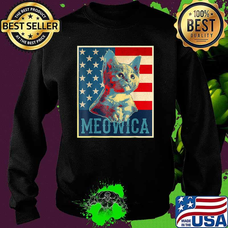 4th of July Meowica Kitty Cat T-Shirt Sweater 4th of July Meowica Kitty Cat T-Shirt Sweater