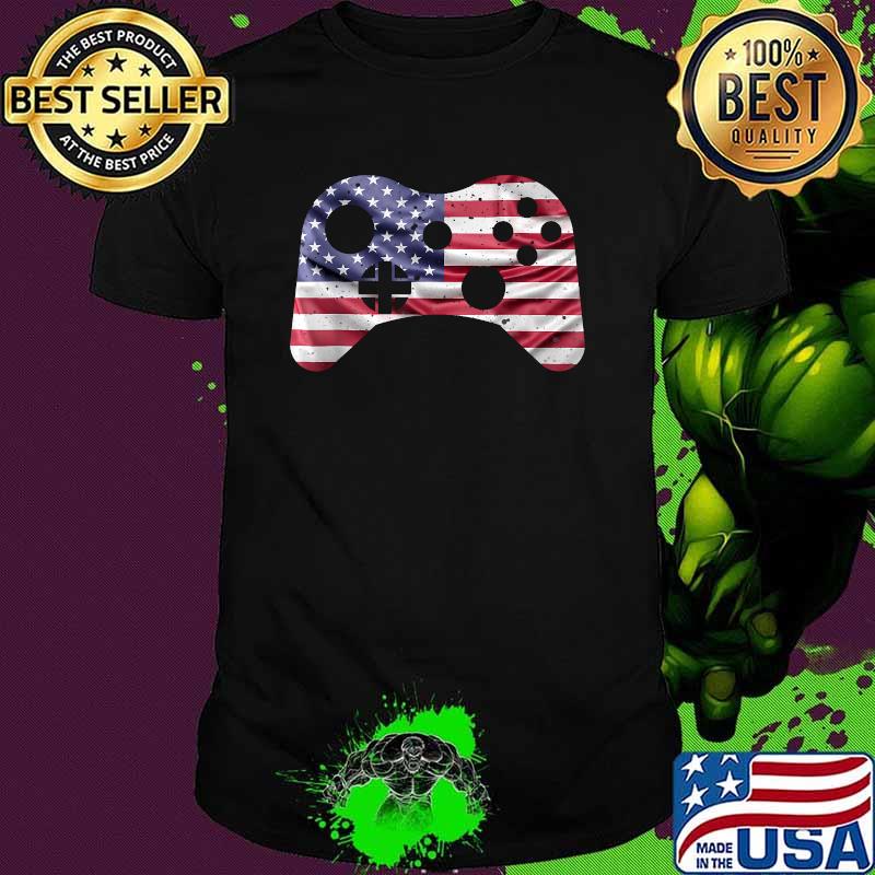 4th Of July Video Game Game Men USA Flag Shirt