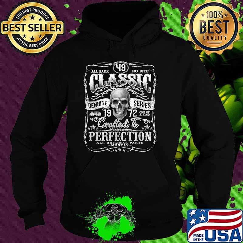 All bark no bite classic crafted to perfection skull Hoodie All bark no bite classic crafted to perfection skull Hoodie