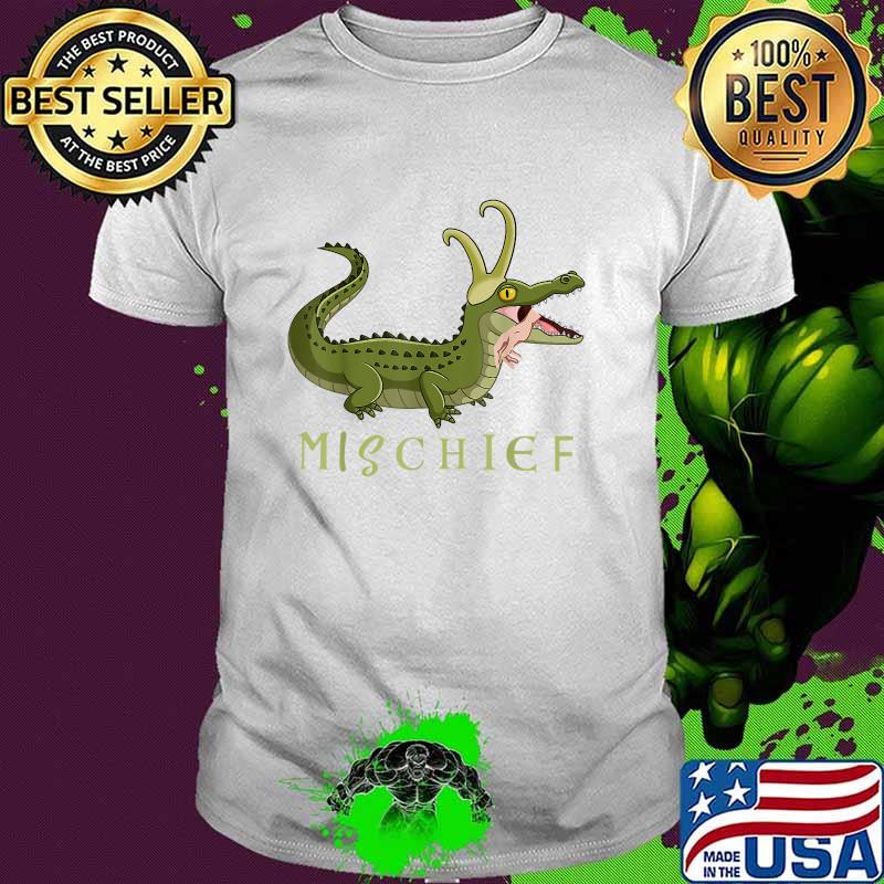 Alligator Loki gator Croki Crocodile God of Mischief T-Shirt