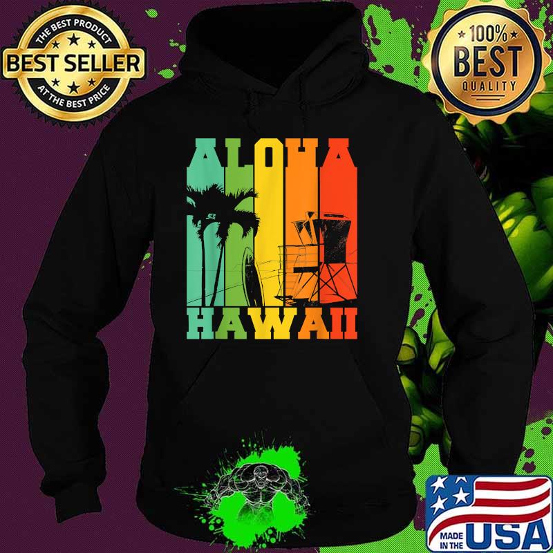 Aloha Tropical Hawaii Palm Trees Beach Vintage T-Shirt Hoodie Aloha Tropical Hawaii Palm Trees Beach Vintage T-Shirt Hoodie