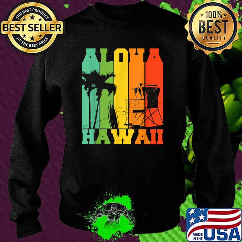 Aloha Tropical Hawaii Palm Trees Beach Vintage T-Shirt Sweater Aloha Tropical Hawaii Palm Trees Beach Vintage T-Shirt Sweater