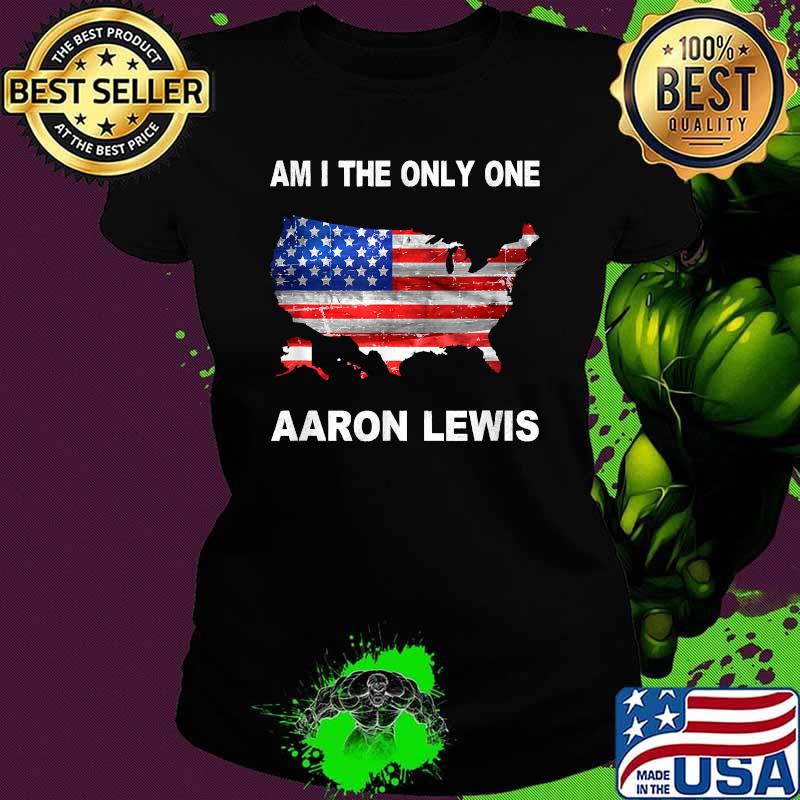 Am I The Only One Aaron Lewis USA Map Flag Shirt Ladies tee Am I The Only One Aaron Lewis USA Map Flag Shirt Ladies tee