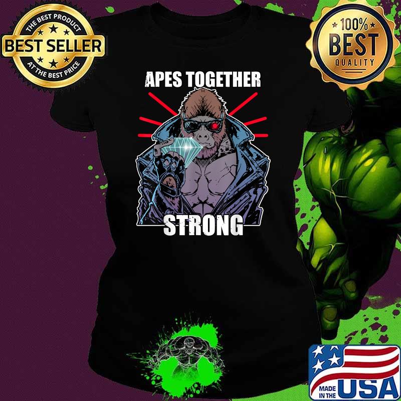 Apes Together Strong Bigfoot Diamond T-Shirt Ladies tee Apes Together Strong Bigfoot Diamond T-Shirt Ladies tee