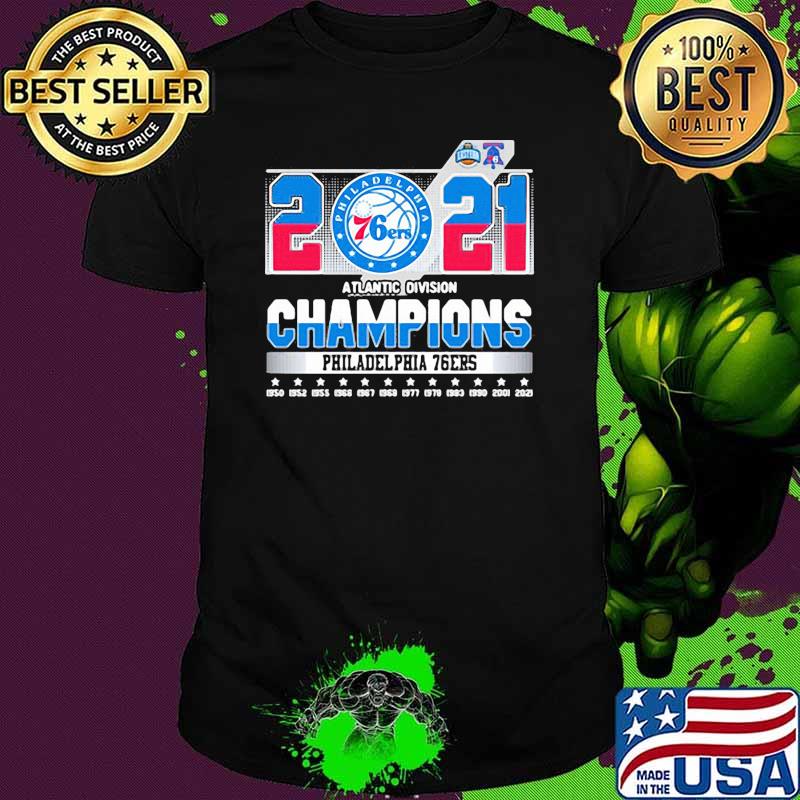 Atlantic division champions 2021 philadelphia 76ers shirt