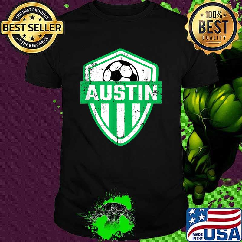 Austin Soccer Jersey Style Team Fan FC Texas Sports Verde T-Shirt