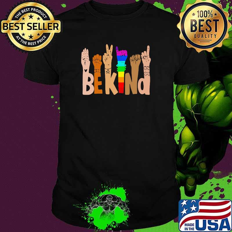 Be kind black women lgbt shirt