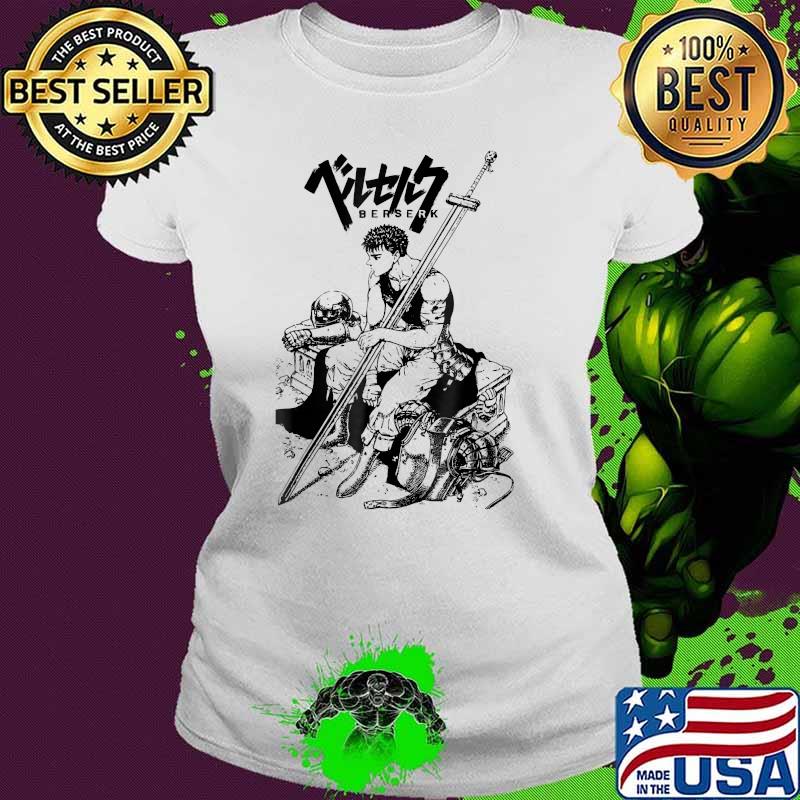 Berserk Vaporwave Japanese Anime Manga Series T-Shirt Ladies tee Berserk Vaporwave Japanese Anime Manga Series T-Shirt Ladies tee
