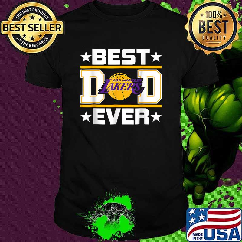 Best Lakers Los Angeles Dad Ever Fathers day T-Shirt