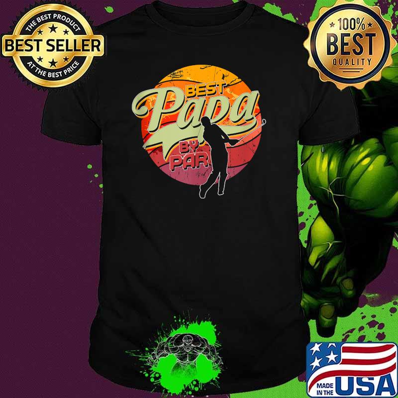 Best papa by par Golfing Vintage shirt
