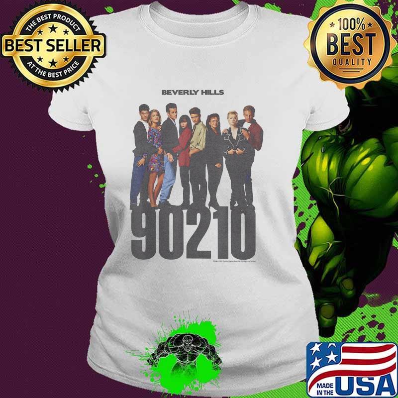 Beverly Hills 90210 Group Shot Cast Line Up T-Shirt Ladies tee Beverly Hills 90210 Group Shot Cast Line Up T-Shirt Ladies tee