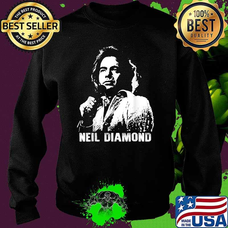 Black and White Neil Diamond Love Music T-Shirt Sweater Black and White Neil Diamond Love Music T-Shirt Sweater