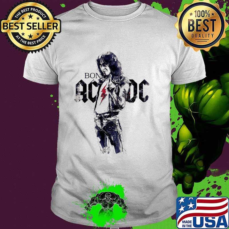 Bon scott ac dc band music shirt