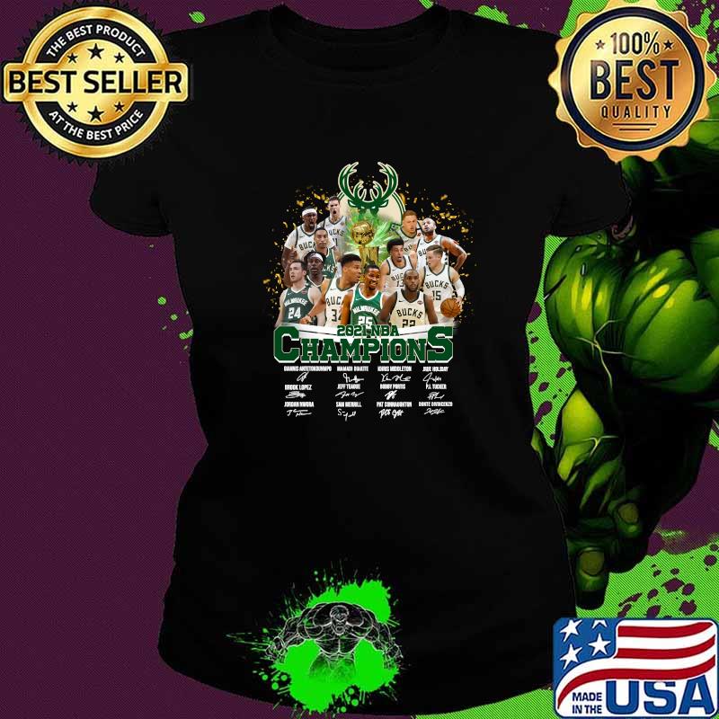Buck 2021 NBA championship signatures T-Shirt Ladies tee Buck 2021 NBA championship signatures T-Shirt Ladies tee