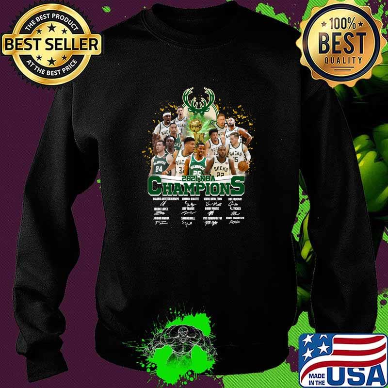 Buck 2021 NBA championship signatures T-Shirt Sweater Buck 2021 NBA championship signatures T-Shirt Sweater