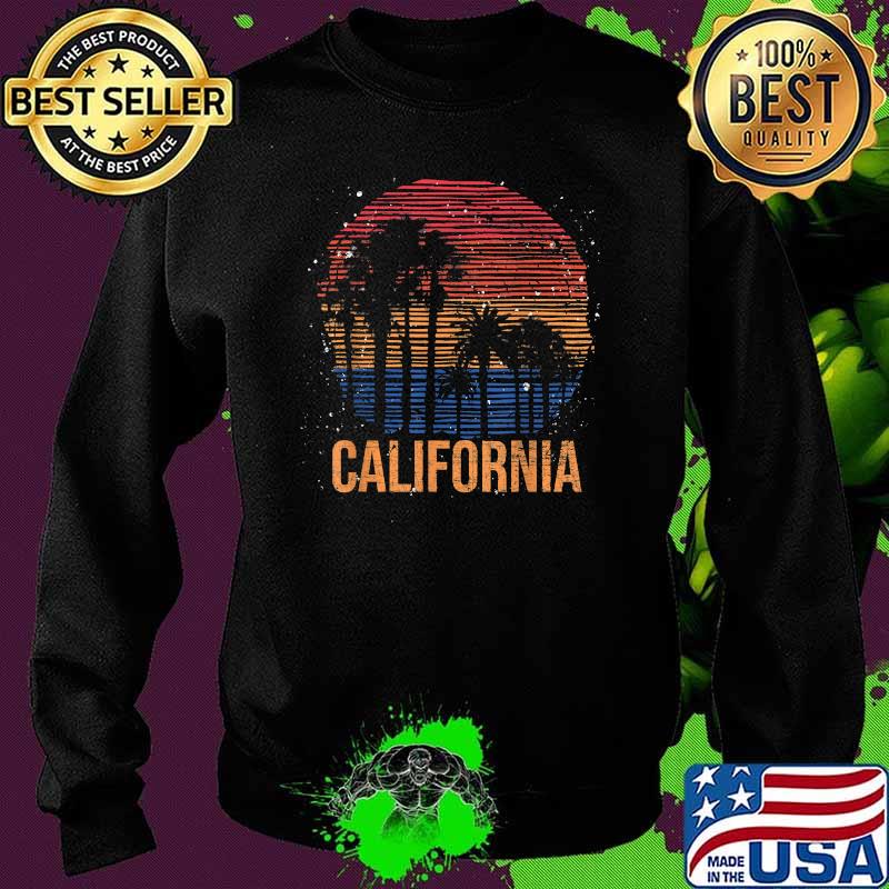 California Palm Trees Ocean Summer Vacation Sea Vintage T-Shirt Sweater California Palm Trees Ocean Summer Vacation Sea Vintage T-Shirt Sweater