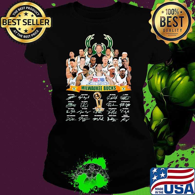 Champions Milwaukee Bucks 2021 NBA Shirt Ladies tee Champions Milwaukee Bucks 2021 NBA Shirt Ladies tee