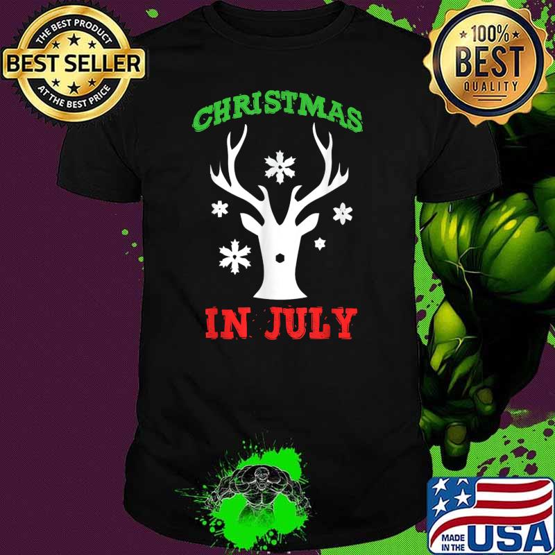 Christmas in july reindeer shirt Christmas in july reindeer shirt