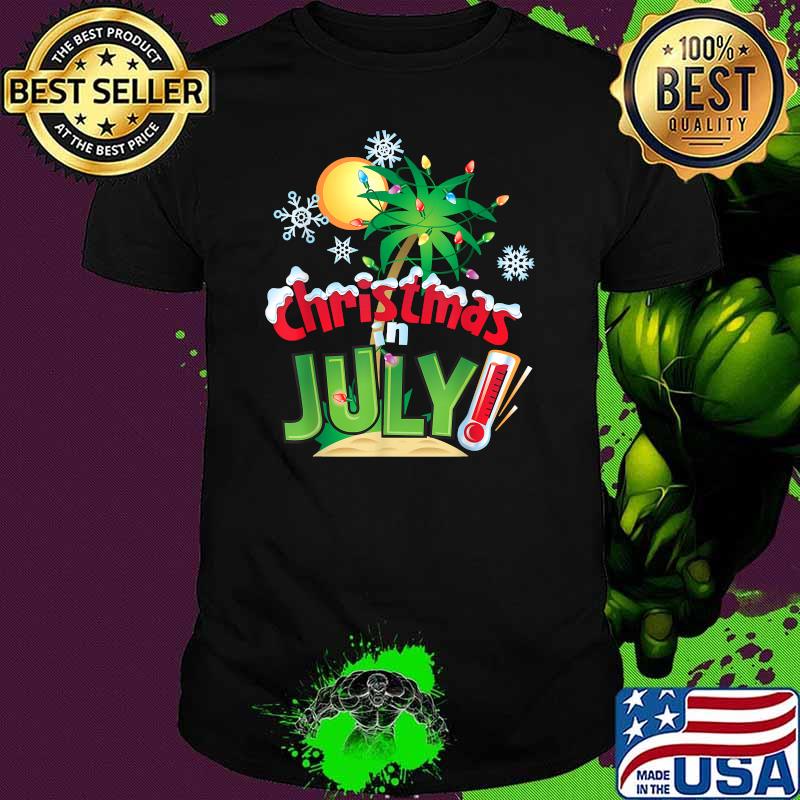 Christmas in July Summer Beach Vacation Xmas Shirt