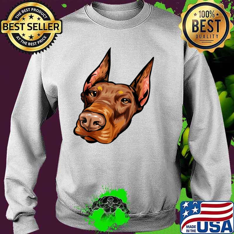 Cool Doberman Dog Face T-Shirt Sweater Cool Doberman Dog Face T-Shirt Sweater