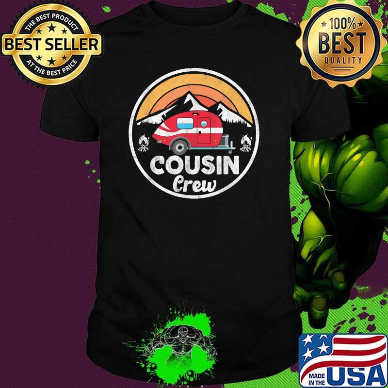 Cousin Crew Camping Trip vintage Sunset T-Shirt