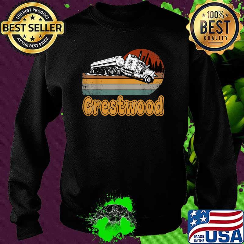 Crestwood Kentucky KY Tourism Semi Stuck on Railroad Tracks Vintage T-Shirt Sweater Crestwood Kentucky KY Tourism Semi Stuck on Railroad Tracks Vintage T-Shirt Sweater
