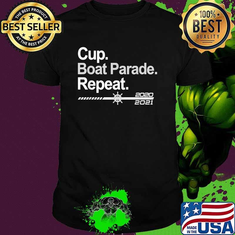 Cup Boat Parade Repeat Hockey Fans Boating T-Shirt