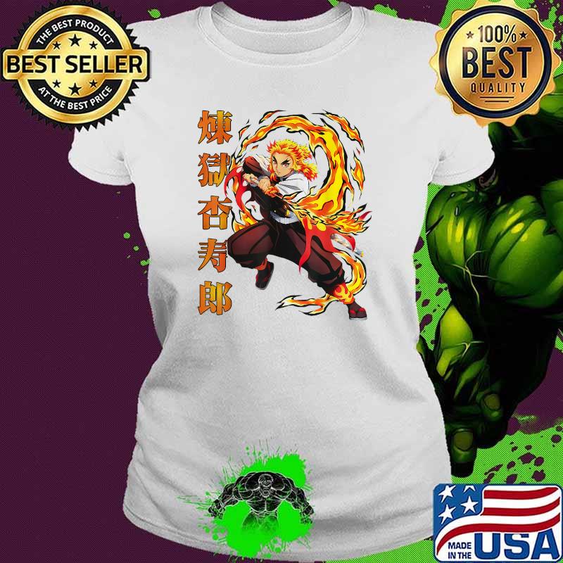 Demons Slayers Kimetsus No Yaibas Rengokus Shirt Ladies tee Demons Slayers Kimetsus No Yaibas Rengokus Shirt Ladies tee
