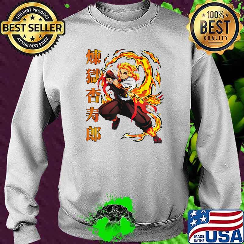 Demons Slayers Kimetsus No Yaibas Rengokus Shirt Sweater Demons Slayers Kimetsus No Yaibas Rengokus Shirt Sweater