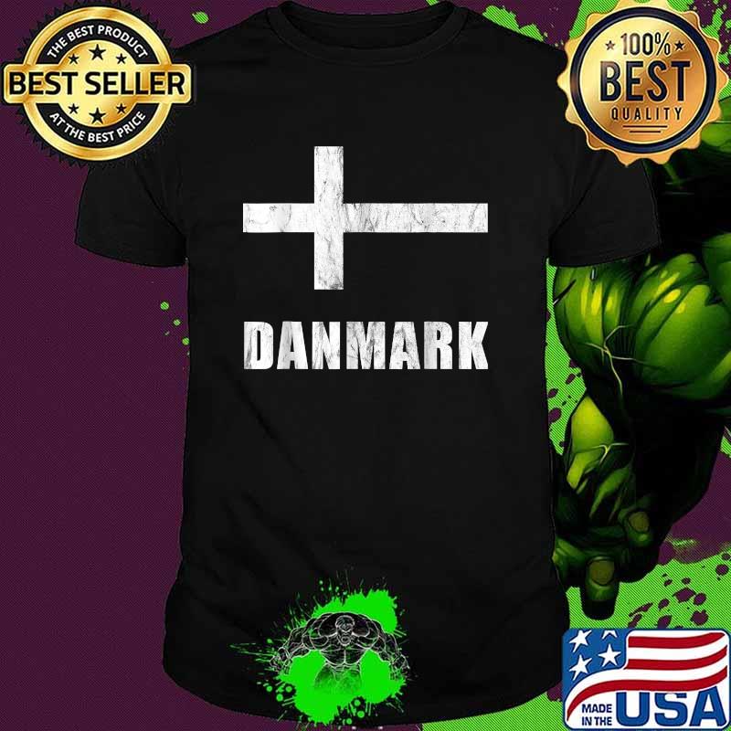 Denmark Flag National Team Danish Jersey Vintage Shirt