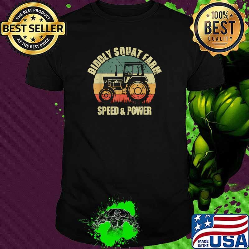 Diddly Squat Farm Speed And Power Tractor farmer vintage T-Shirt