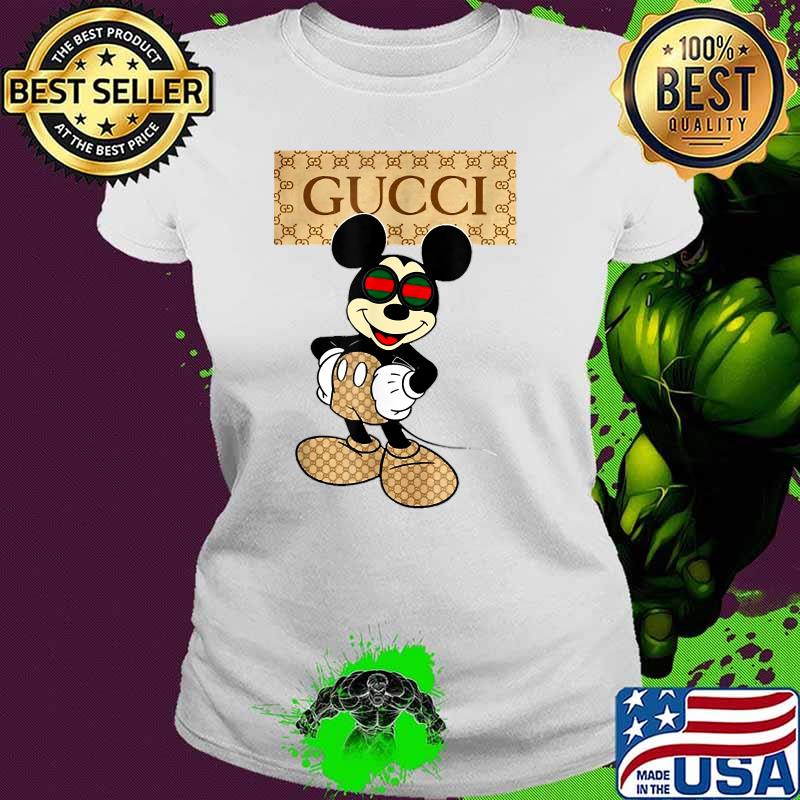 Disney Gucci Mickey Shirt Ladies tee Disney Gucci Mickey Shirt Ladies tee