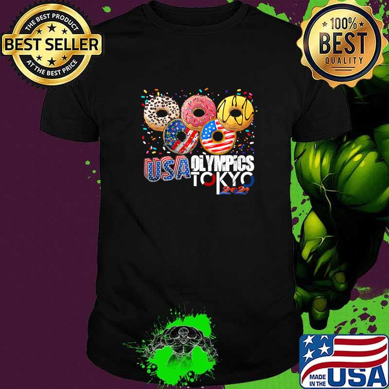 Donuts USA 2021 sports America Japan Tokyo T-Shirt