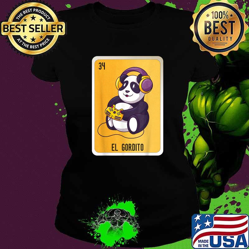 El Gordito Mexican Lottery Bingo Cards T-Shirt Ladies tee El Gordito Mexican Lottery Bingo Cards T-Shirt Ladies tee